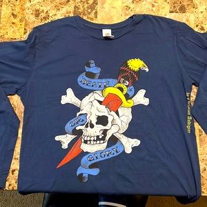 Ed Hardy Long Sleeve Tee Navy Blue